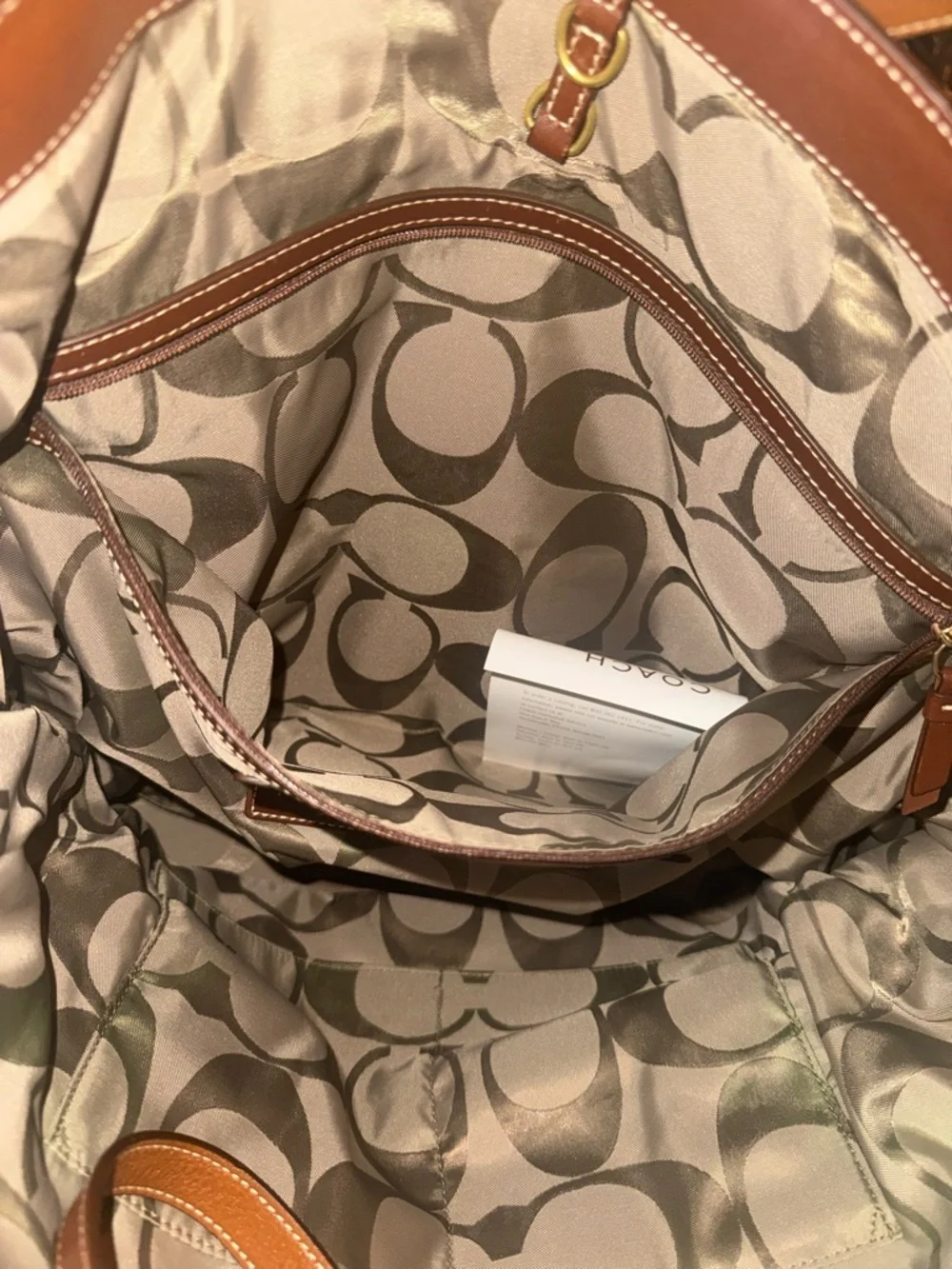 COACH Peyton Tattersall Weekender Tote Bag - Picture 7 of 13